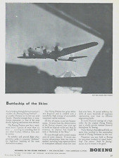 1943 WWII BOEING STRATOLINER Air Force military bomber VTG PHOTO PRINT AD plane picture