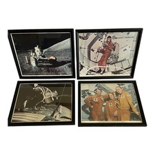Vintage NASA Skylab 3 & Apollo 17 Mission 1973 Framed Photos Set of 4 (10