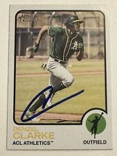 2022 TOPPS HERITAGE MINORS DENZEL CLARKE IP SIGNED CARD picture