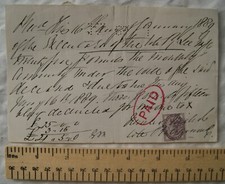 1889 recept with revenue, Jane Nichols late Richmond estate R. Lee picture