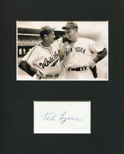 Ted Lyons Chicago White Sox HOF Signed Autograph Photo Display W/ Red Ruffing picture