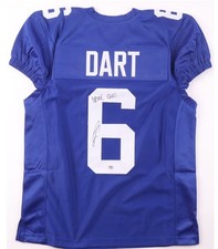 Robert O'Neill Never Quit Signed Jaxson Dart N.Y. Giants Seal Team 6 Jersey PSA picture