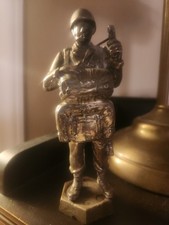 Vintage Military Soldier Trophy Award Statue Paratrooper Figure WW2 Style picture