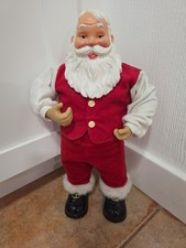 Vintage 1999 Radio Shack Christmas Rockin Santa Animated Singing Dancing 12 Inch picture
