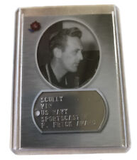 Vin Scully WW2 Collector Card Dog Tag Sportscaster Relic Card  picture