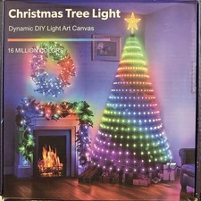 7Ft Christmas Tree Lights, 400 LEDs Color Changing Animate with Smart App/Remote picture