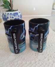 Shamu Sea World 3D Orca Killer Whale 16 OZ Mug With Lighting In The Background picture