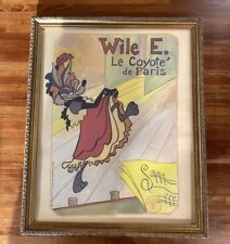 Warner Brothers Looney Tunes Wile E Coyote Gallery Framed Print 16x20 picture