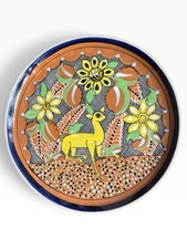 Vintage Petatillo Noche Style Art Pottery Tlaquepaque Tonala Jalisco Mexico picture