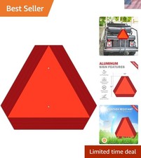 Durable 14x16 Inch Aluminum Safety Triangle Sign - UV & Weather Resistant picture