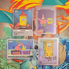2025 Topps Chrome SpongeBob SquarePants 4-Card Lot picture