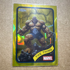 2015 Topps Chrome Marvel The Thing Ben Grimm Gold Parallel #109 picture