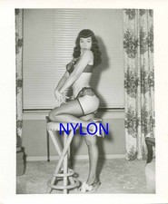 RARE BETTIE PAGE VINTAGE 1950's 4 x 5 PHOTOGRAPH BY JACK BRADLEY picture
