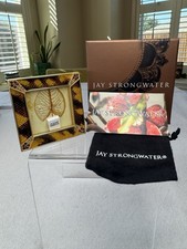 Jay Strongwater Leland Tortoise Enamel Swarovski Crystal Photo Frame 2.75” picture