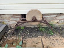 Antique Pedal-powered Grinding Wheel Late 1800’s Vintage Sharpening Stone picture