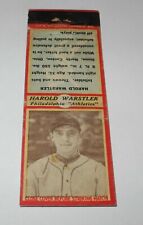 1935-36 Diamond Matchbook Baseball Photo Harold Warstler Philadelphia Athletics picture
