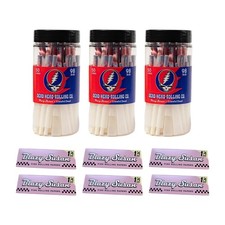 3 Blazy Susan Grateful Dead 98mm Cones 50ct Jars + 6 Pink Rolling Papers 1 1/4 picture