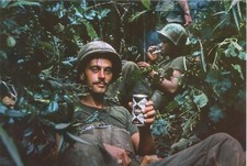 Vietnam  War  Photos --  US Soldiers Relaxing... picture