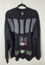 Disney Spirit Jersey Star Wars Darth Vader Black Long Sleeve Men's Sz 2XL RARE picture