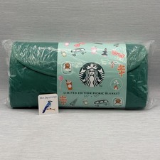 Starbucks Road Trip Picnic Blanket 2026 Foldable Travel Strap Limited Edition picture