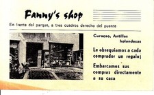 Fanny's Shop Curacao Antillas Vintage Shop Small Card picture