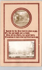 FARMINGTON MN SOUVENIR POSTCARD c1910 church & street view real photo rppc picture