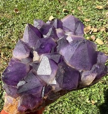 10.5 LB Natural Deep Purple Amethyst Plate Big Points Crystals, Minerals picture