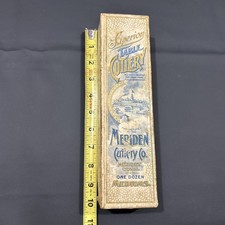 Meriden Cutlery Co. Conn., Superior Table Cutlery 1 Dozen, Antique Empty Ad.Box picture