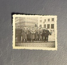 Vintage Military Photo Soldiers Uniforms WWII Era Historic City Scene Original picture