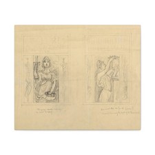 Kenyon Cox, American, 1856–1919 - Design for Magazine Cover - Canvas Wall Art picture