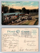 Cleveland, OH-Ohio, Depot And Pony Track Euclid Beach Vintage c1911 Postcard picture