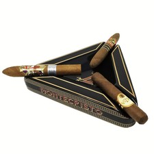 Portable Ceramic Cigar Ashtray Outdoor Cigar Holder 3 Cigars Orange Gift picture