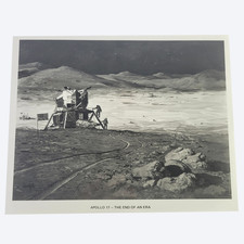 Vintage 1972 Grumman Apollo 17 Concept Lithograph NASA Lunar Module Print picture