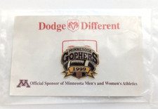 1999 UM Golden Gophers Football University of Minnesota Pin Dodge Ram Maroon... picture