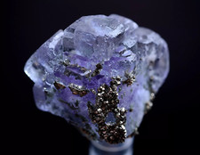 12g Natural Violet Fluorite Arsenopyrite Mineral Specimen/Yaogangxian  China picture