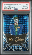 2025 KAKAWOW AURA DC THE JOKER SCRIPT ART BLUE /95 #11 PSA 10 BATMAN picture