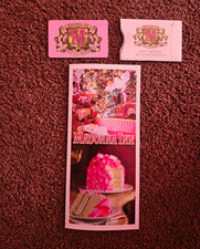 Madonna Inn Pink Printed Clothing Cards/Booklets Lot - 2 Small Cards/Booklets picture