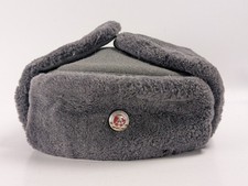 90's East Germany Soldier Military NCO Winter Hat Medium DDR 56 Folds Down Trapp picture