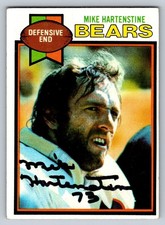 Topps 1979 Mike Hartenstine Autographed Football Card Bears #251 Defensive End picture