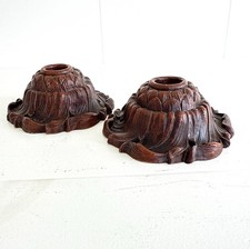 Vintage Ornawood Candlesticks, Candle Holders, Fall Decor picture