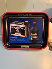 Vintage Pristine Havoline Oil Advertising Tray 13x10 1/2”  Man Cave Texaco picture