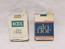 Vintage 1970’s Kool Menthol Tobacco Filter Kings & la Flor Box of Matches Unique picture
