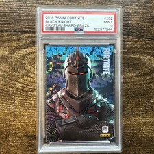 2019 PANINI FORTNITE CRYSTAL SHARD-BRAZIL #252 BLACK KNIGHT PSA 9 (POP 16) picture
