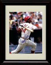 Gallery Framed Tony Perez - Finished Swing - Cincinatti Reds Autograph Replica picture
