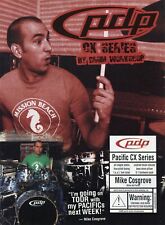 2004 Print Ad of DW Drum Workshop PDP Pacific CX Series Drum Kit w Mike Cosgrove picture