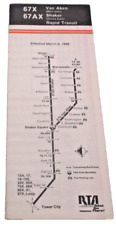MARCH 1988 GREATER CLEVELAND REGIONAL TRANSIT AUTHORITY PUBLIC TIMETABLE picture