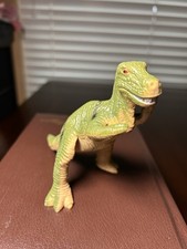 Vintage 1992 U.K.R.D. Tyrannosaurus Rex Dinosaur Figure Green Made in China picture