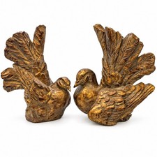 Vintage Antique Italian Dove Pair, Circa 1960s, Large Very Detailed Regency picture