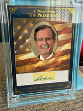 2025 A Word From POTUS George H W Bush Authentic Handwritten Word Relic 41st picture