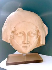 13th-century French Gothic Veiled Funeral Mask Replica: Louvre Collection picture